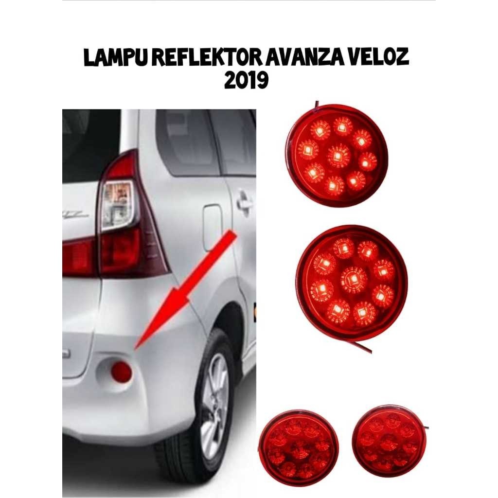 Lampu led Reflektor Bumper Belakang All New Avanza Veloz 2012 2014 2016 2019