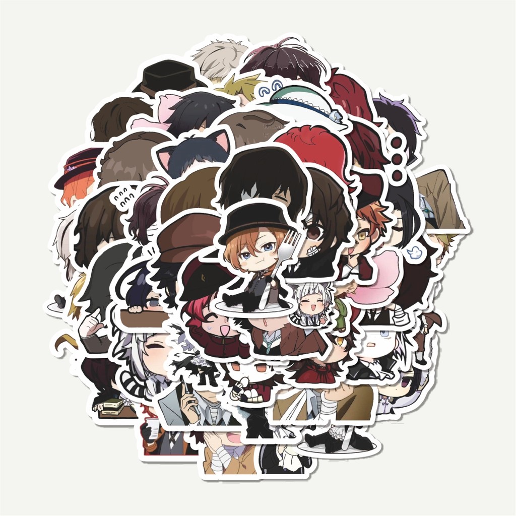 

Sticker Pack Stiker Manga Bungo Stray Dogs Series 1 | Sticker TUMBLR | Stiker LAPTOP KOPER HELM