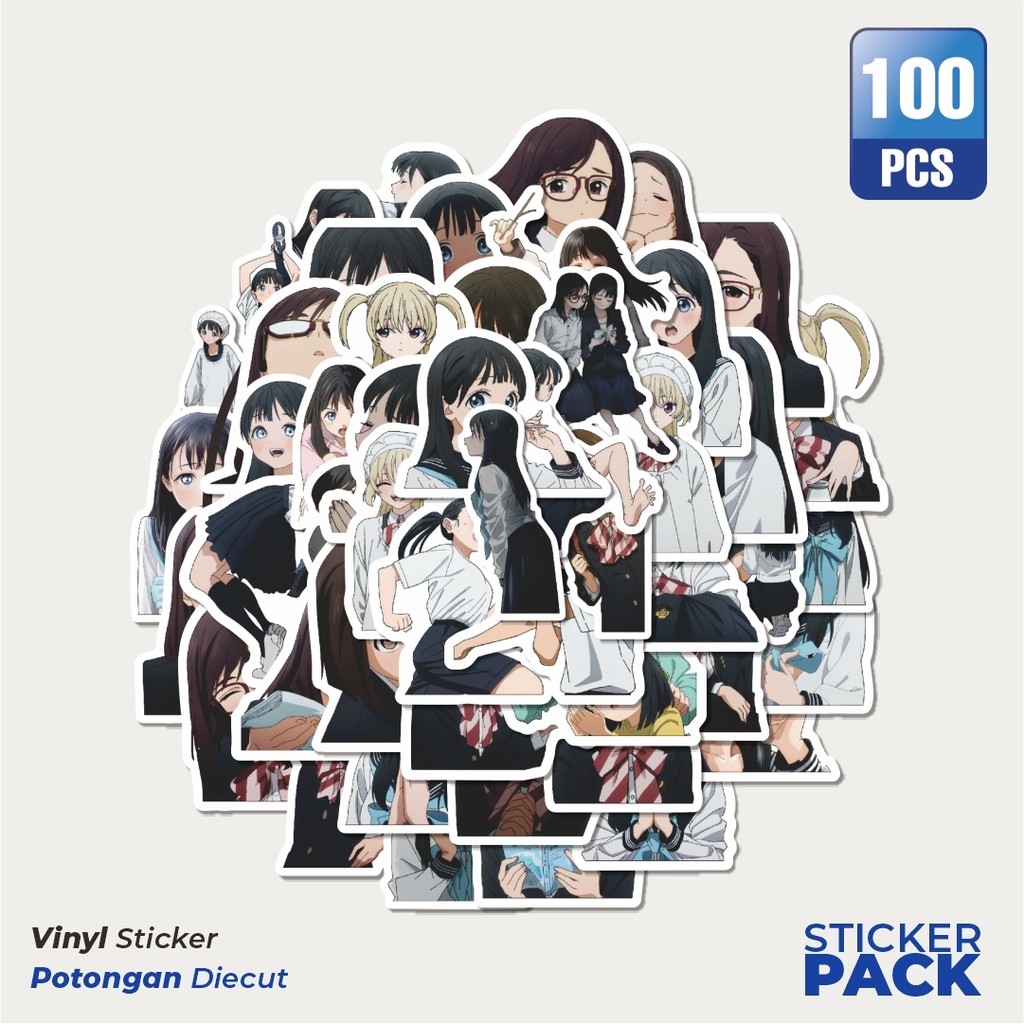 

Stiker Vinyl Stiker Anime Akebi's Sailor Uniform Series Waterproof Aesthetic- Untuk Laptop, Motor, dan Helm - Paper Stationery Pack