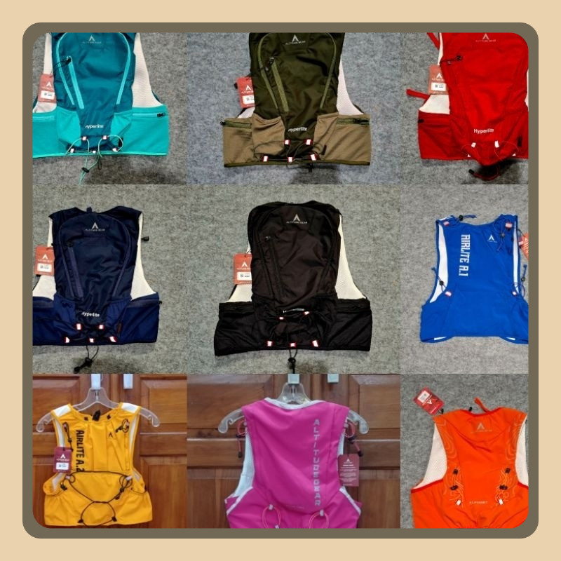 hydropack 5L & 10L vest trail run altitude gear tas lari tektok daypack summit gowes down hill