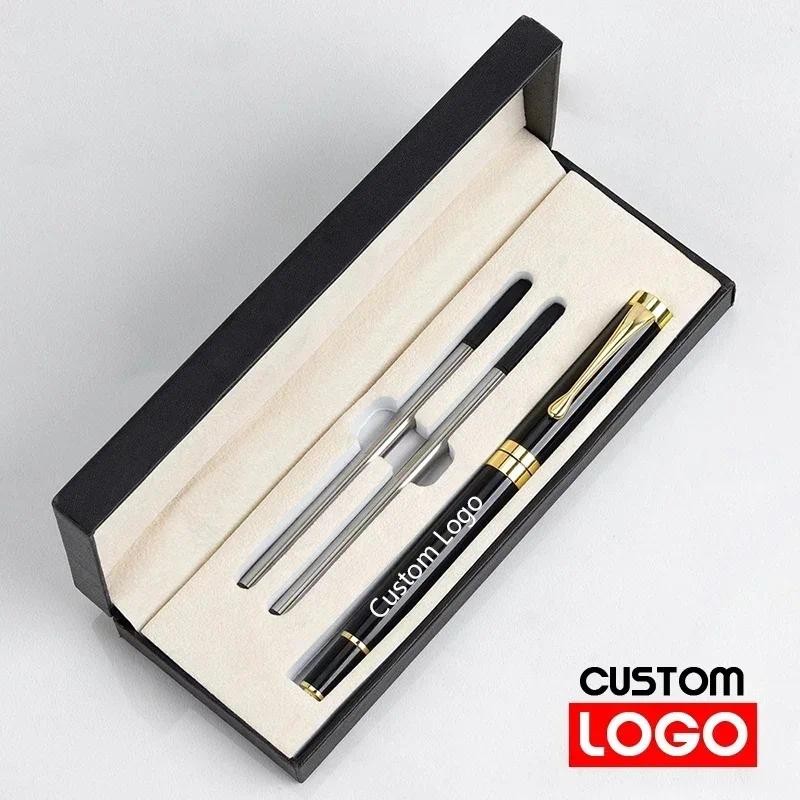 

Gift Box Packaging Luxury Metal Ballpoint Pens School Business Office Signature Roller Pen Student Stationery Supplies Writing