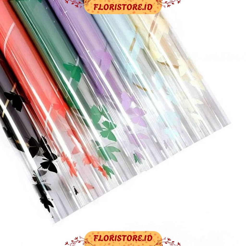 

DANCE BUTTERFLY GLASS PAPER / CELLOPHANE / FLORIST PAPER / KERTAS BUKET BUNGA / WRAPPING WRAPPER