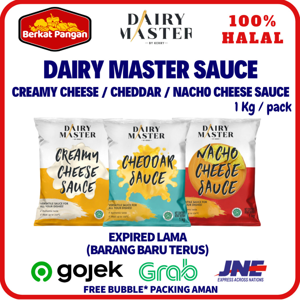 

DAIRY MASTER Saus Keju Cheddar Cheese Sauce / Creamy Cheese Sauce / Nacho Cheese Sauce 1Kg Terlaris