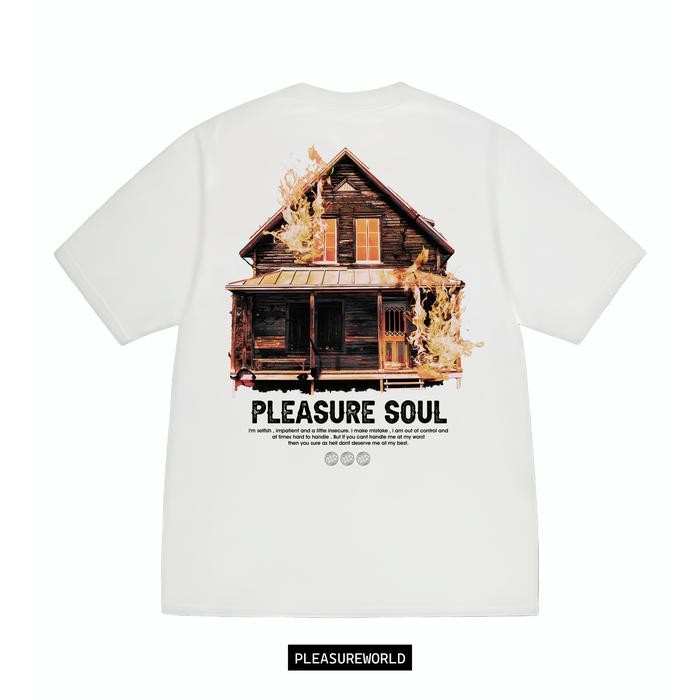 (TOP) Tshirt Pleasure World - Pleasure Soul - Putih, M