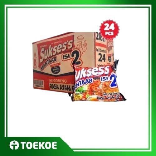 

TOEKOE Mie Sukses Isi 2 Rasa Ayam Geprek 1 Dus (24 Pcs)