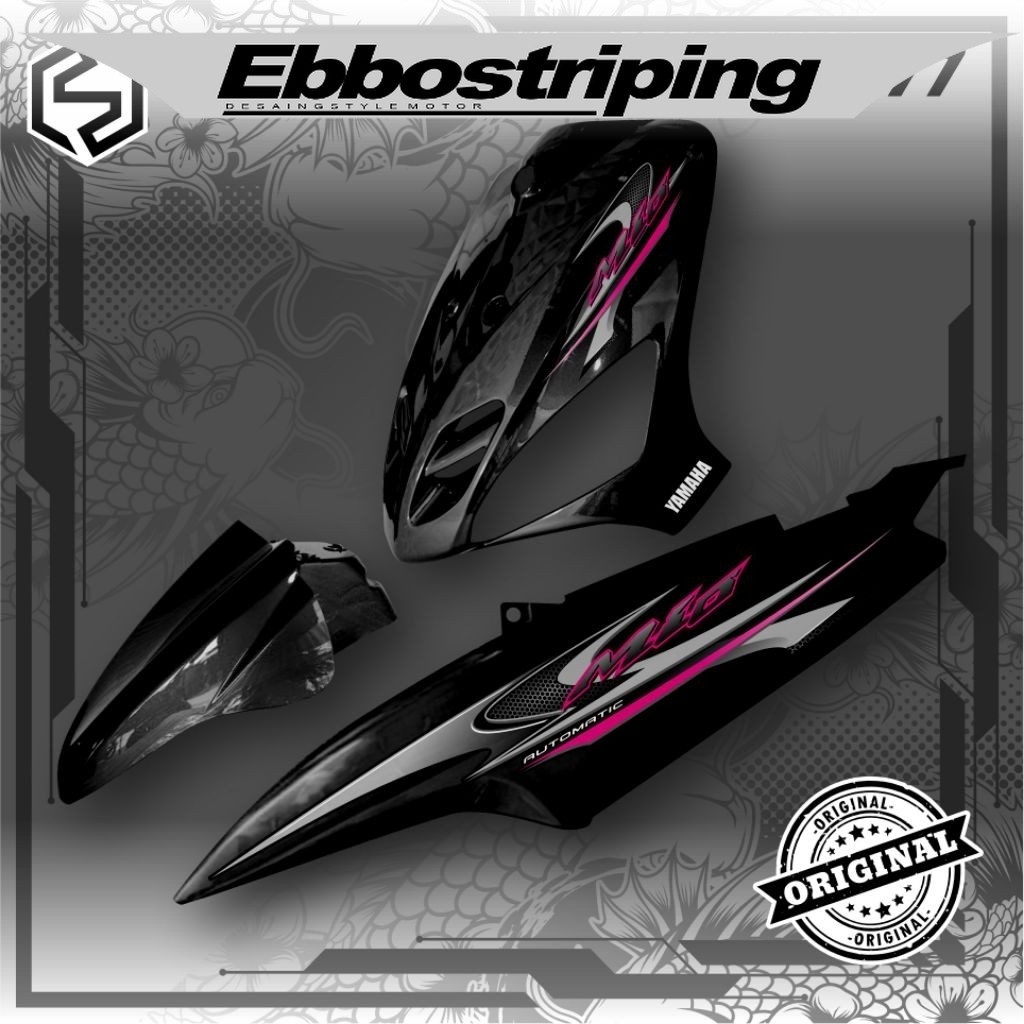STRIPING MATIC MIO SPORTY/MIO SMILE VARIASI THAILAND  STIKER MOTOR MIO SPORTY