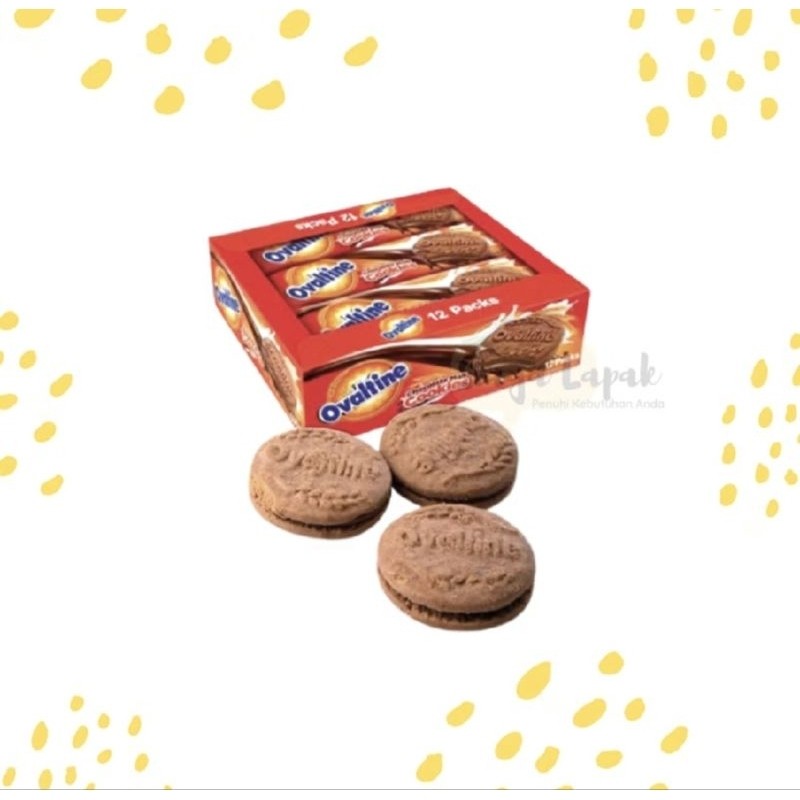 

OVALTINE CHOCO MALT COOKIES 1 BOX ISI 12 BKS X 22 GRAM