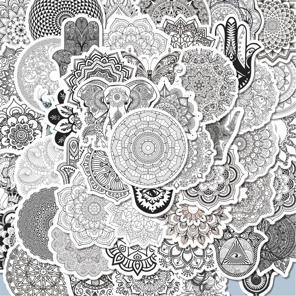 

100PCS Lucu Stiker Datura Art Stiker Aesthetic Stiker Anti Air Stikers Berperekat Waterproof sticker decal buat Motor Helm Buku Journal Koper Casing HP Laptop Botol Minum Hadiah anak