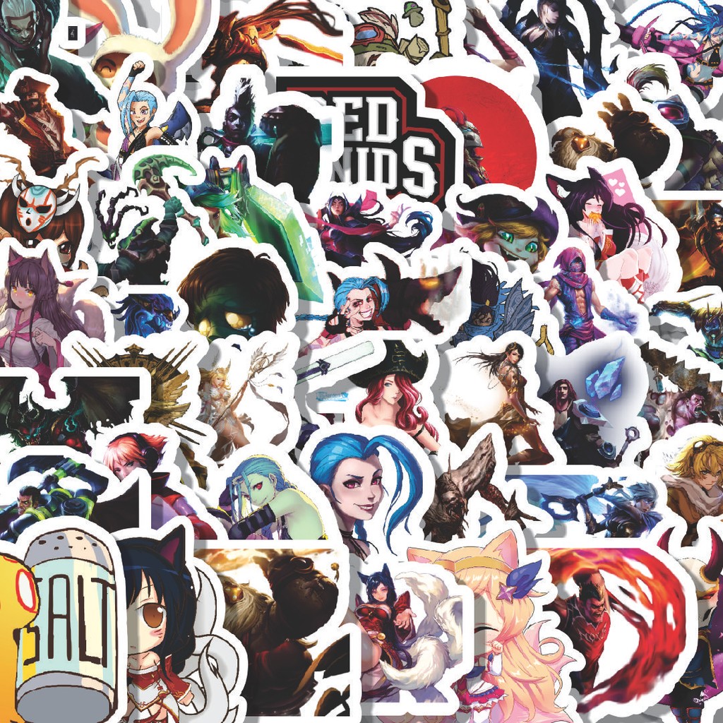 

Stiker Cutting Pack Stiker Kartun League of Legends v3 Isi 100Pcs Series Aesthetic Lucu Keren Untuk Koper Bahan Vynil