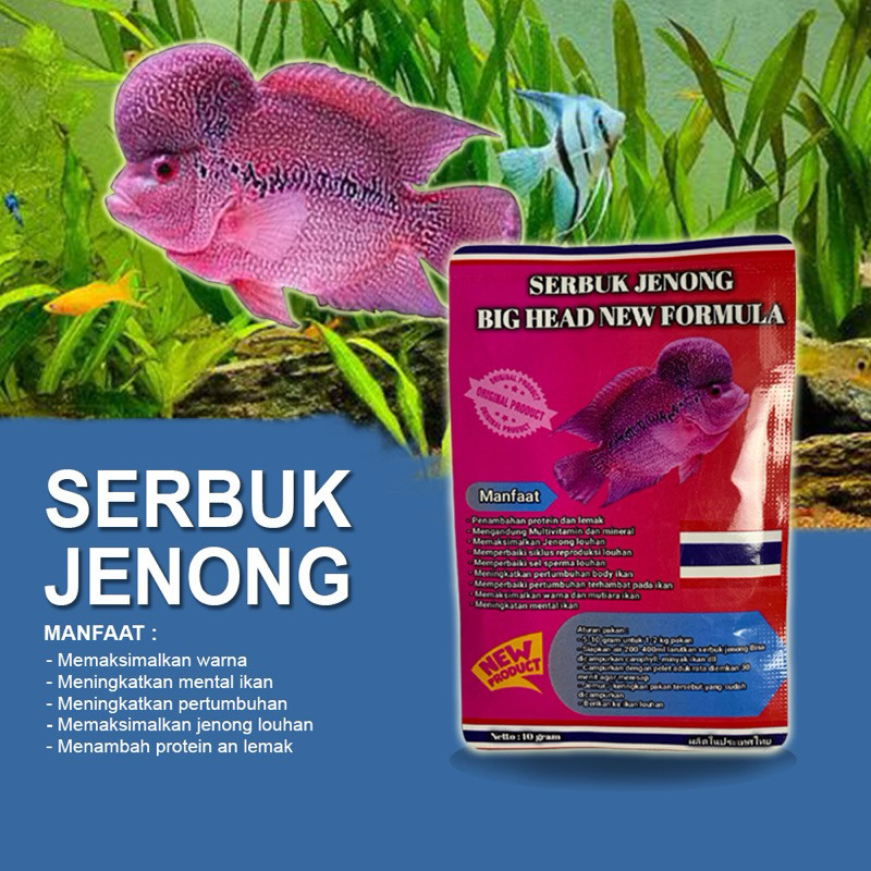 Serbuk Jenong Ikan Louhan serbuk Thailand louhan