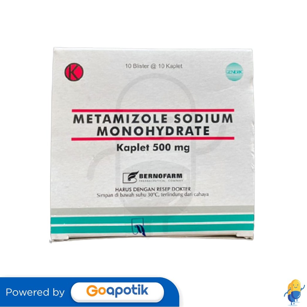 Metamizole Sodium Bernofarm 500 Mg Box 100 Kaplet