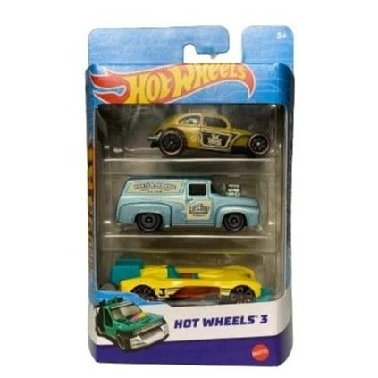 ORIGINAL HOT WHEELS Hot wheels 3 hotwheels gift pack 56 ford f 100/volkswagen beetle gold AMBCB-78