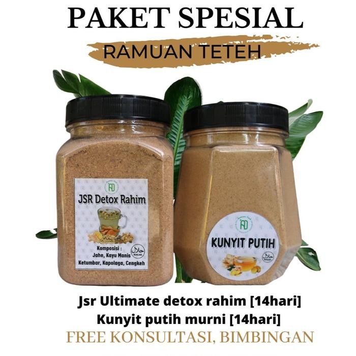 

Hot Produk Paket Spesial Ramuan Teteh | JSR Detox 140gr + Kunyit Putih 140gr Terbaik dan Terlaris