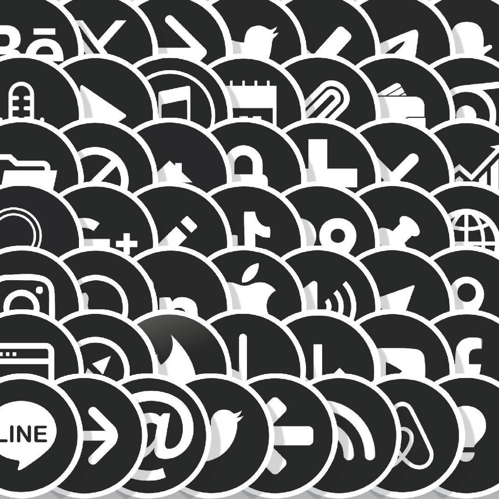 

Stiker Cutting Pack Stiker Rounded Icon Isi 100Pcs Series Aesthetic Lucu Keren Untuk Koper Bahan Vynil