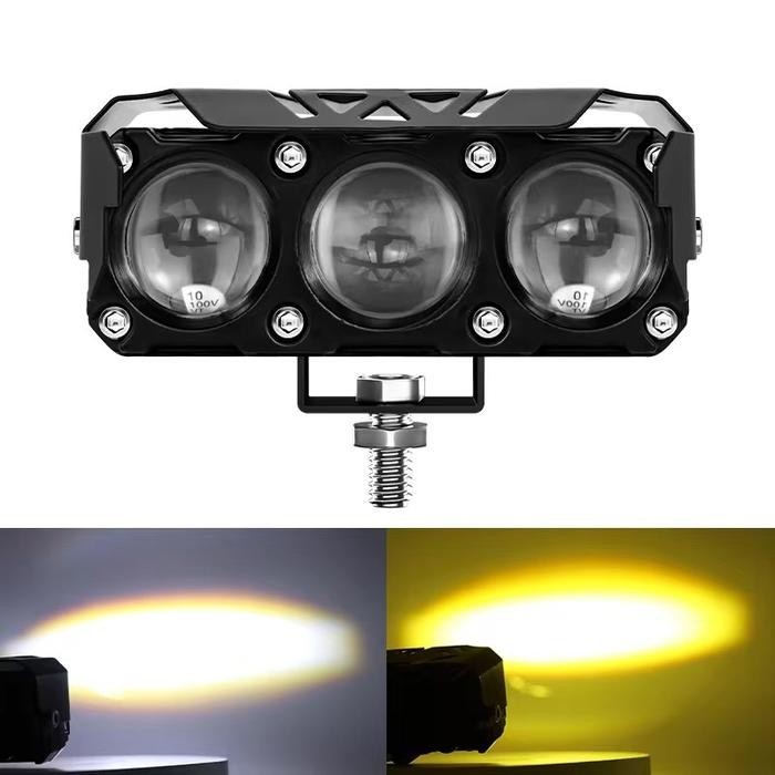 Lampu tembak Laser LED 2 Mata Plus Devil Waterproof Car - Sql 3mata