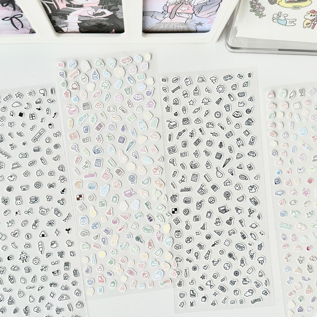 

1 Pc Cute Cartoon Animals Pattern Deco Stickers Korean Style Simple Stickers DIY Scrapbooking Journaling Decorative Supplies