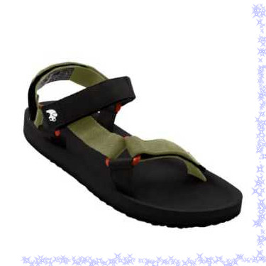 sandal FIPPER TREKKER BLACK / GREEN (FINCH) / BLACK