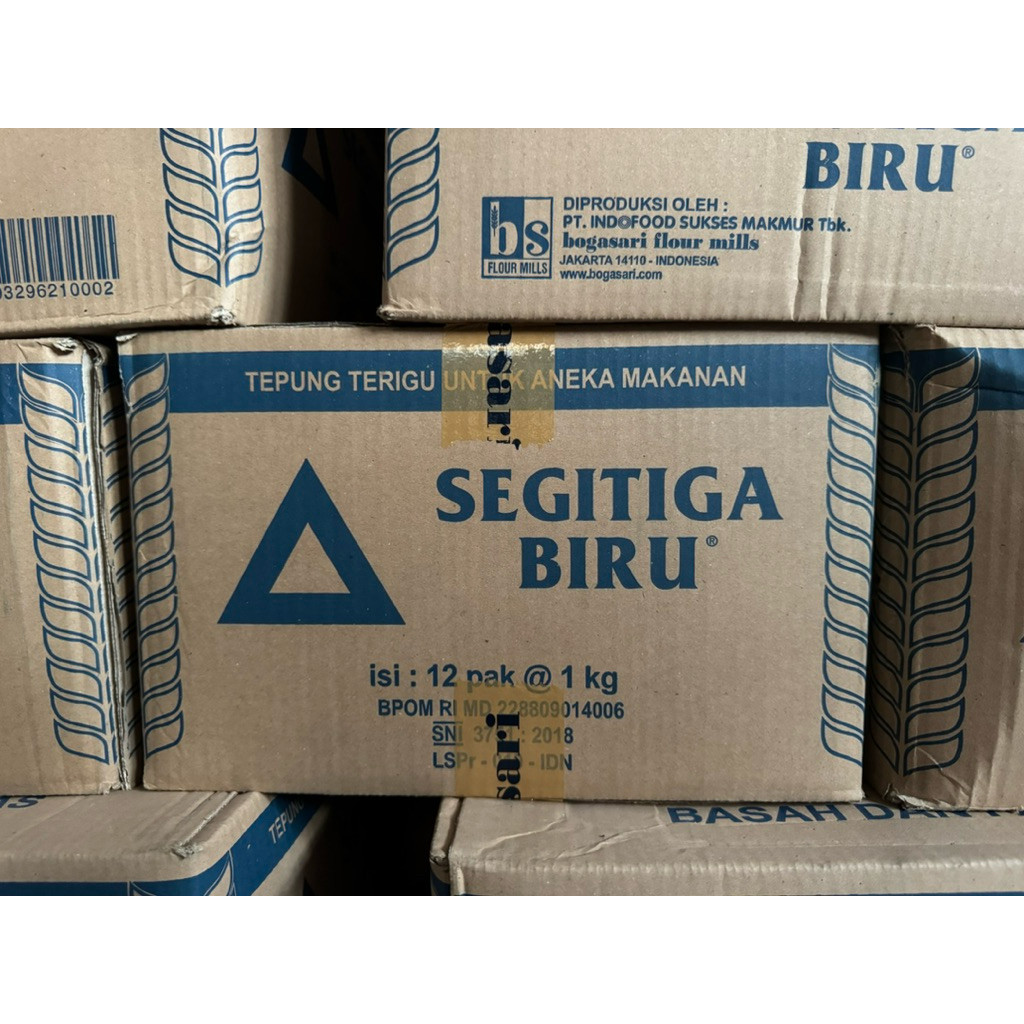 

Tepung SegiTiga Biru 1kg @ 12 bungkus / 1 dus