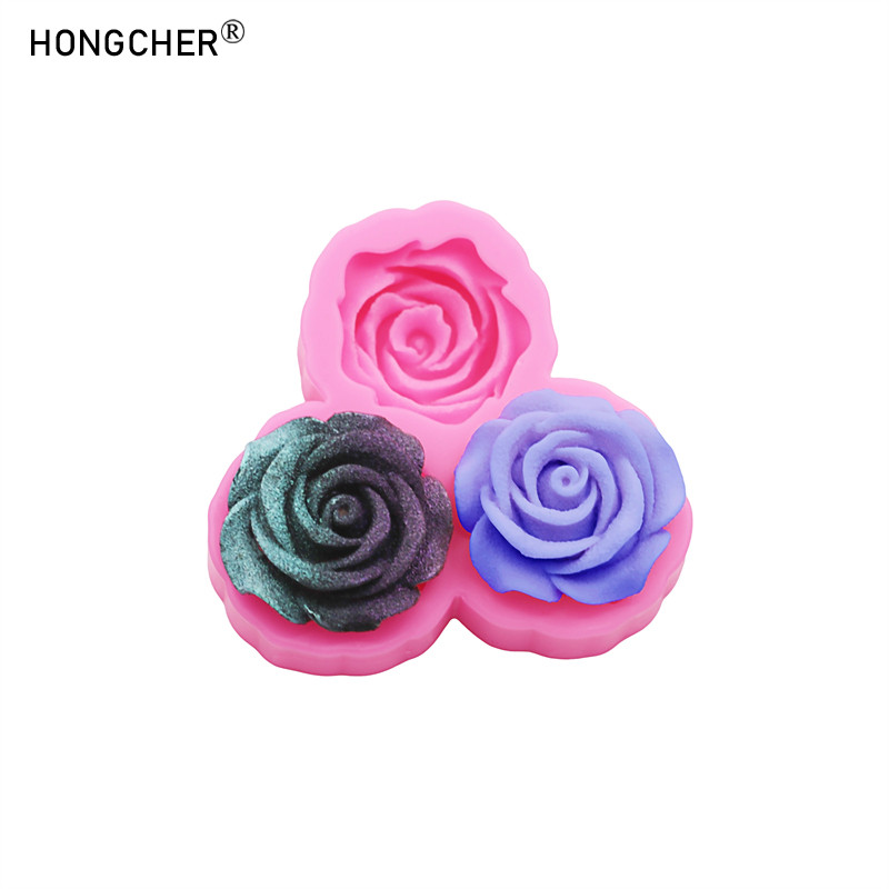 

Roses DIY Headdress Shoes Bags Resin Jewelry Accessories Drip Mold Chocolate Cake Dessert Decoration Silicone Mould