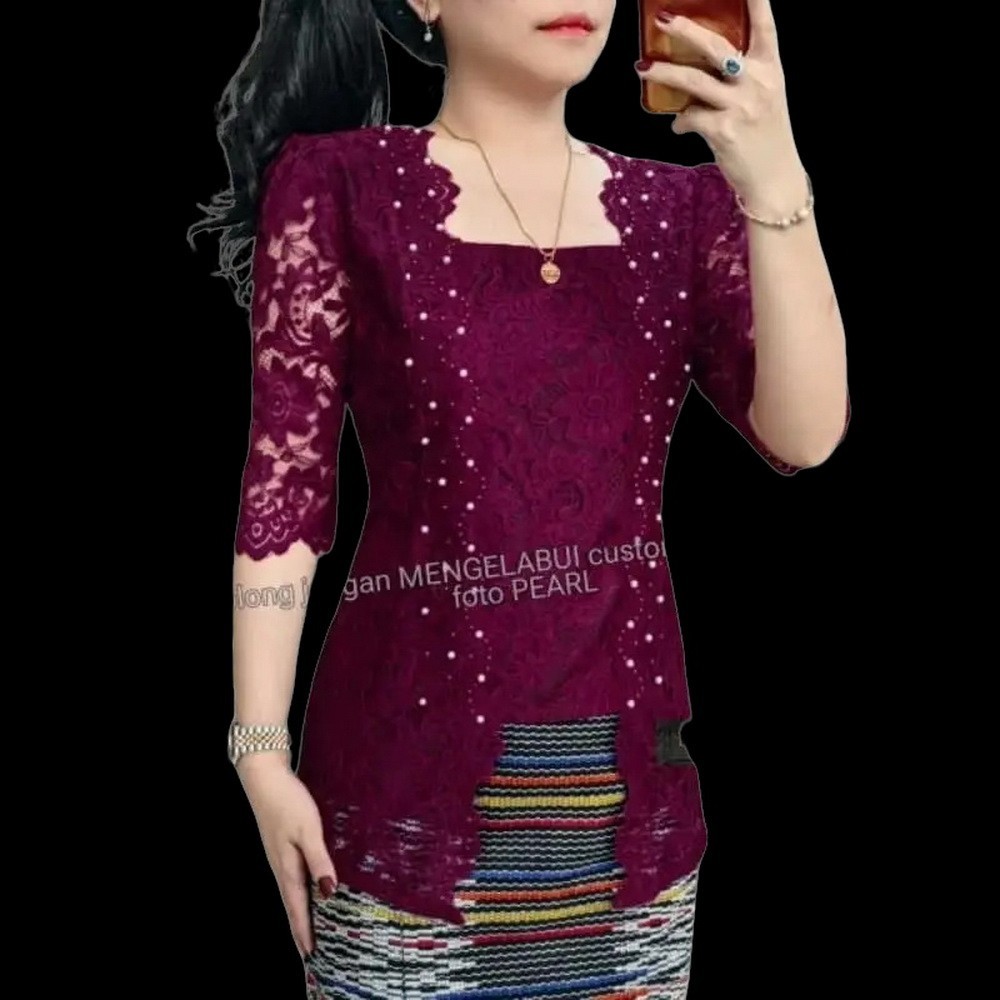 NN BLUS SEMI PRANCIS KUTUBARU MOTEK/BAJU KEBAYA PESTA BATAK JUMBO