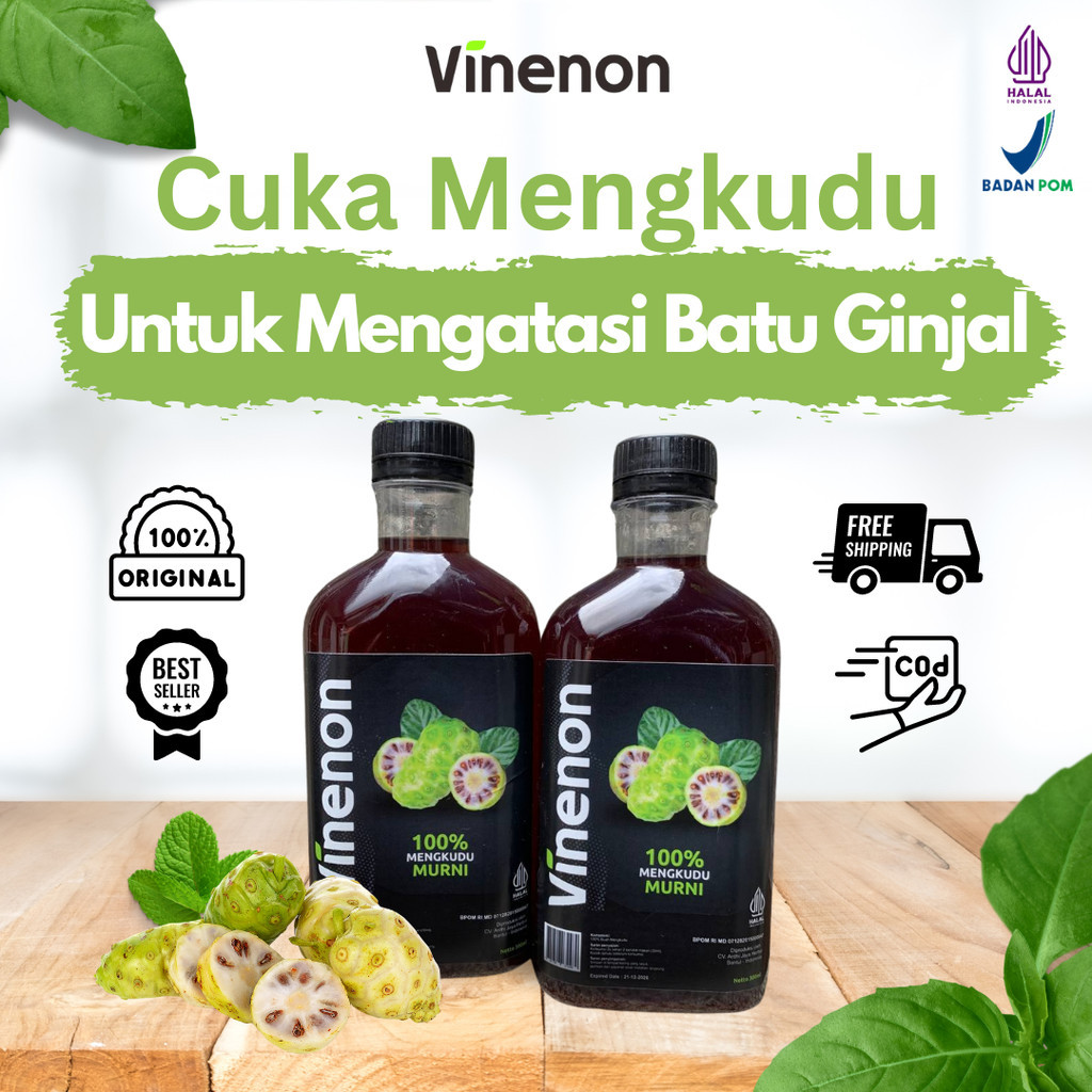 

Vinenon Cuka Mengkudu Herbal Rontokkan Batu Ginjal Dengan Ampuh Sudah BPOM & HALAL