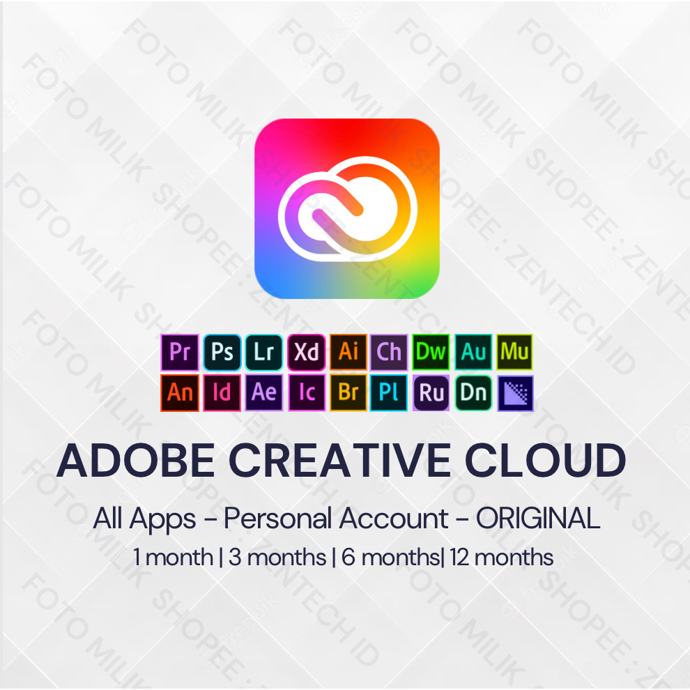 Adobe Creative Cloud Original Personal Account