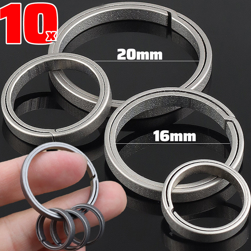 

1/10pcs Titanium Alloy Key Rings Keychains Buckle Pendant Light Man Car Keychain Male Creativity Gift Keyfobs Crafts Key Ring
