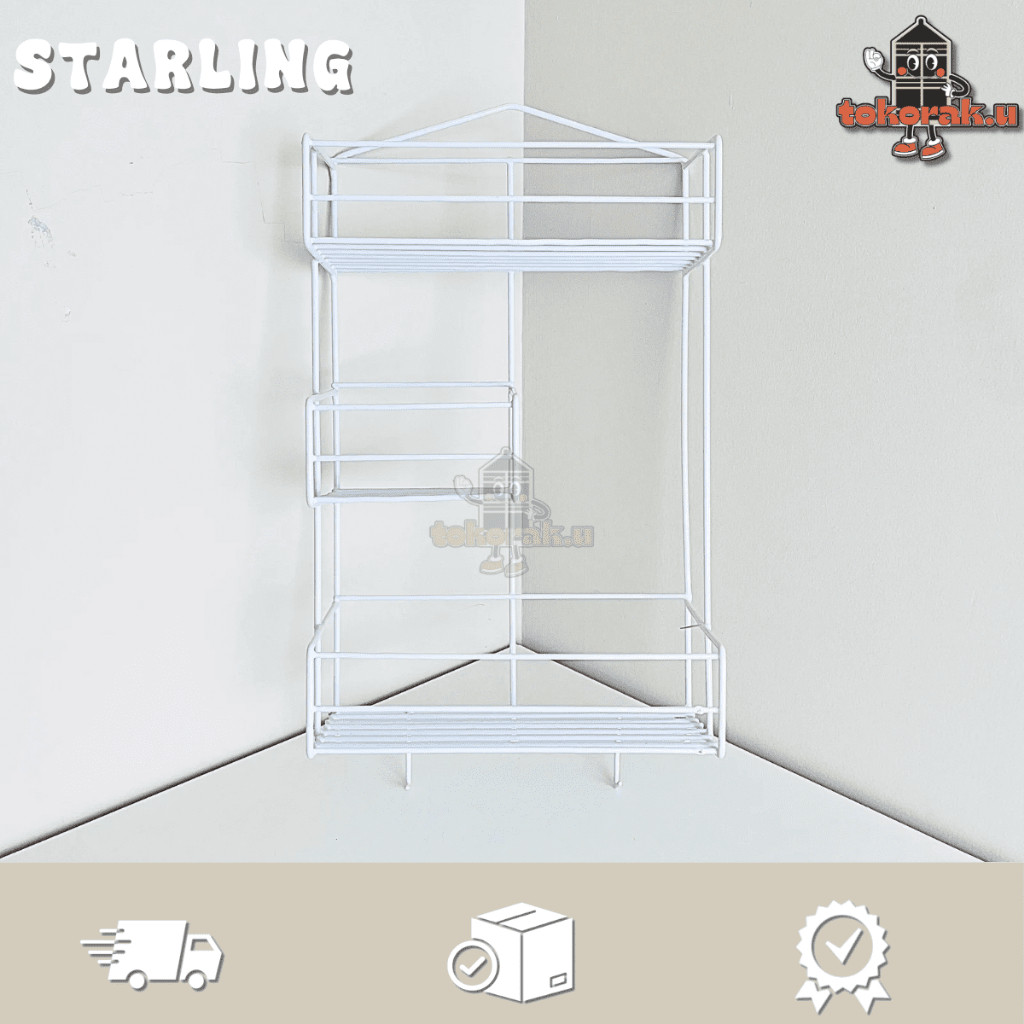 SIERRA Rak Sabun Shampoo / Rak Dapur / Rak Besi Serbaguna / Rak Gantung type STARLING