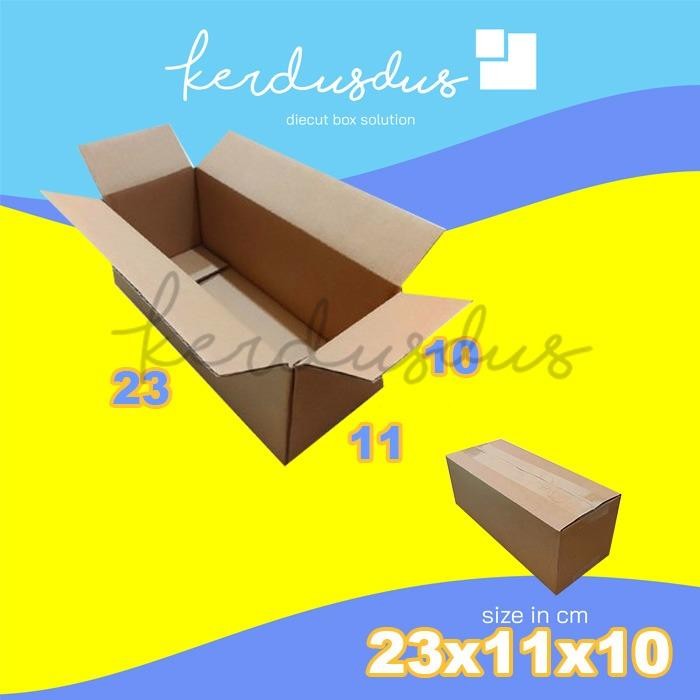 

23x11x10 cm kardus box karton kotak packing packaging POLOS SHEET