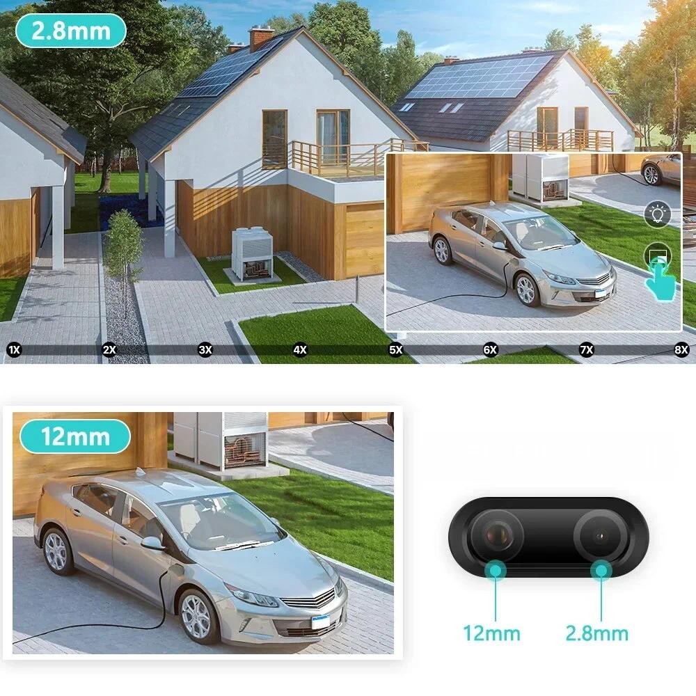 BESDER 4K PTZ IP Camera 8MP 8x Optical Zoom DualLens Human Detection Outdoor Wifi Surveillance Smart