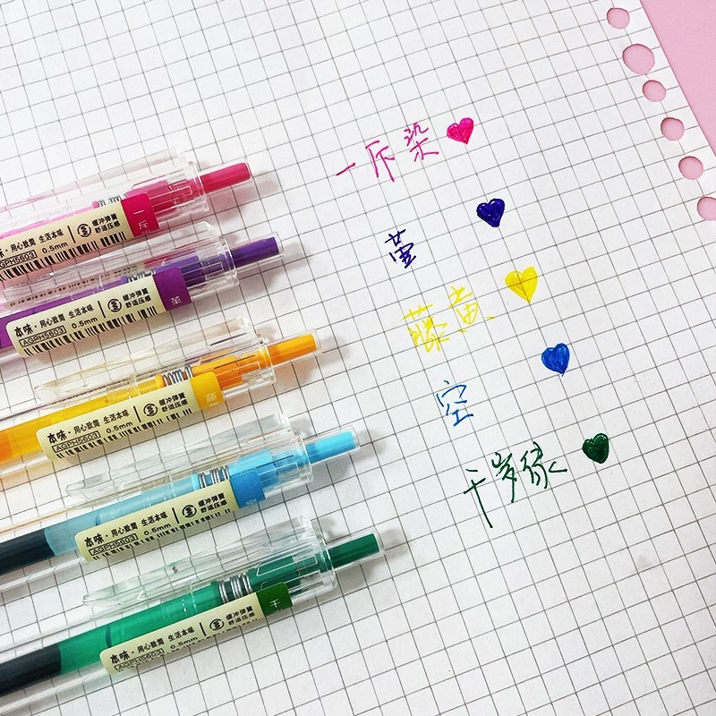 

Pulpen Merk M&G Retractable Colorful Gel Pen 36 Color Ballpoin AGPH5603 / Box