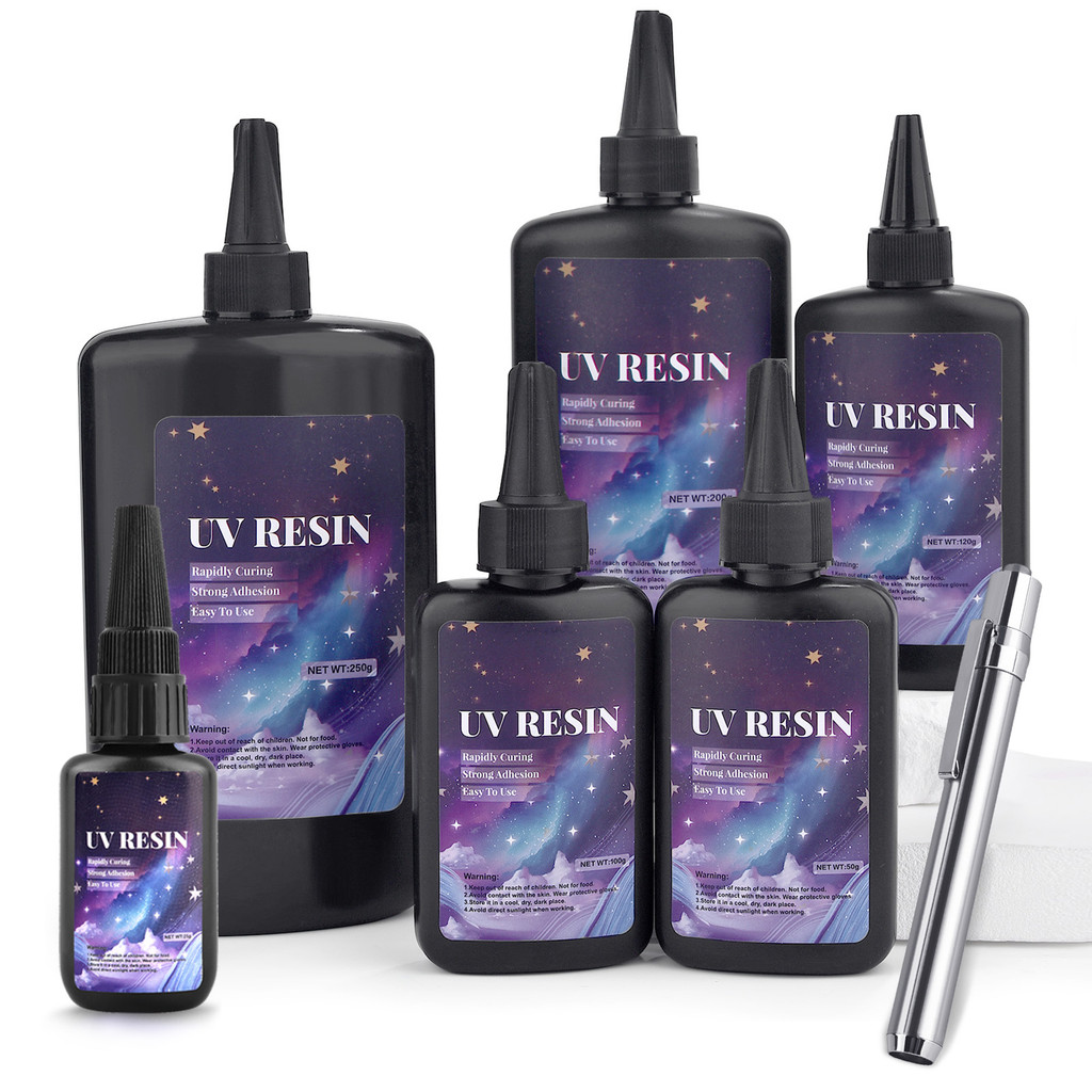

25/50/100/120/200/250g UV Fix Liquid Quick-Drying Hard UV Resin Glue Ultraviolet Curing DIY Epoxy Resin Jewelry UV Light Pen
