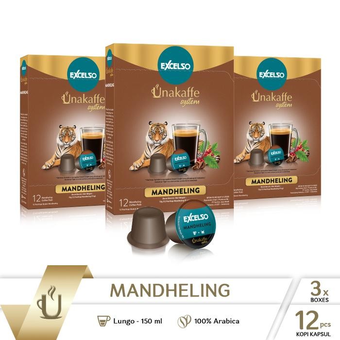

Kopi kapsul Excelso Unakaffe Mandheling - Pack Of 3 Folding Box