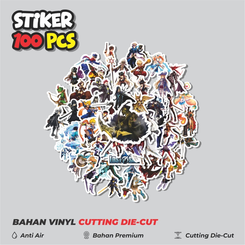 

Terbaru! 50 pcs Stiker Game Online Series Lost Saga Dekorasi Lucu Kreatif untuk Notebook, Skateboard, HP