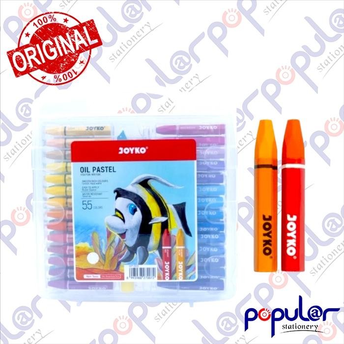 

Crayon Joyko 55 Colors / Krayon Minyak Oil Pastel 55 Warna OP-55S