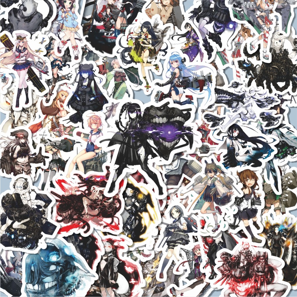 

100PCS Lucu Stiker Anime Game Series Kantai Collection Character 6 Stiker Aesthetic Stiker Anti Air Stikers Berperekat Waterproof sticker decal buat Motor Helm Buku Journal Koper Casing HP Laptop Botol Minum Hadiah anak