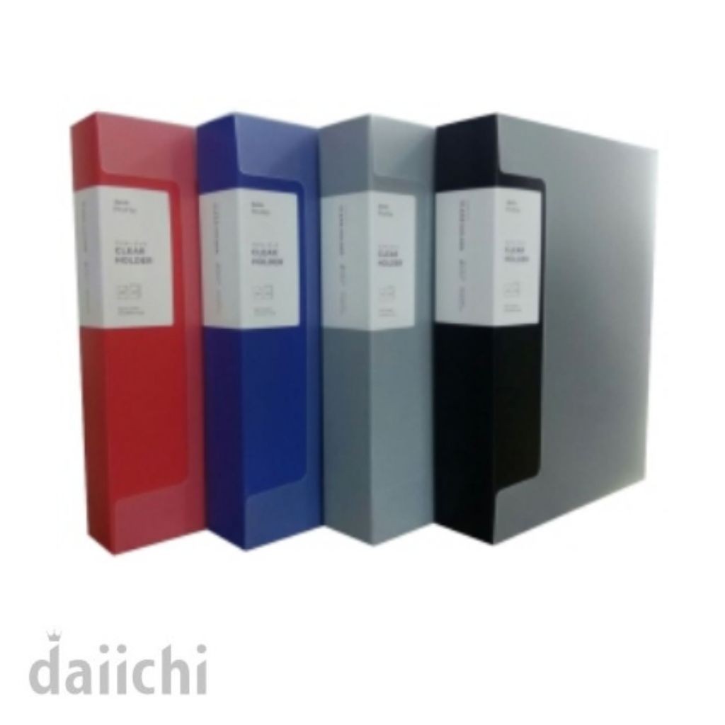 

Daiichi - Clear Holder 60/100 Pocket Document Map File Dokumen Keeper Display Book Daiichi DPR File Organizer Holder Map Ukuran A4 / Folio