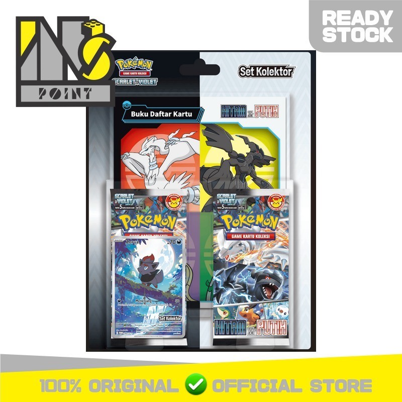 Pokemon TCG Indonesia - Hitam Putih Black White Set Kolektor sv11s