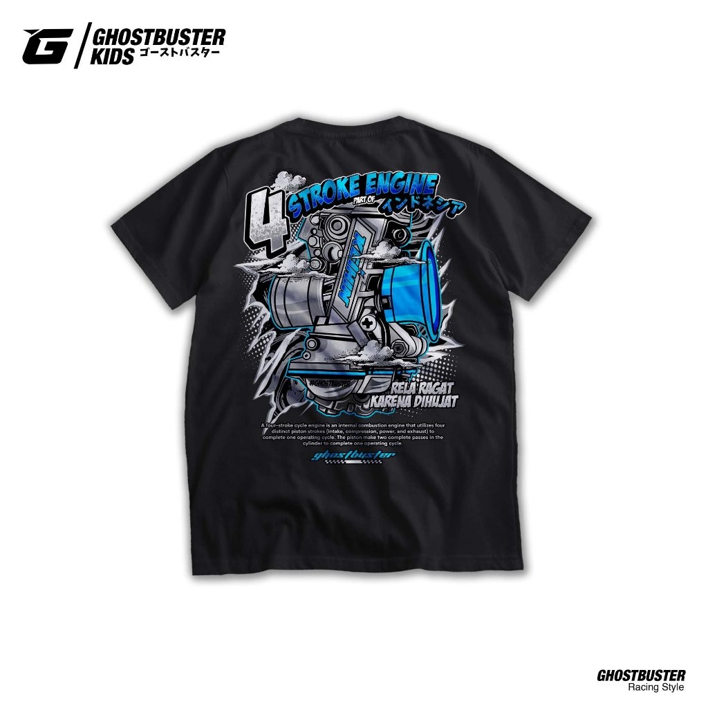 Kaos Racing 4 Stroke Engine 4 Tak Four Stroke Engine 4Stroke Baju Distro Atasan Laki Laki Perempuan