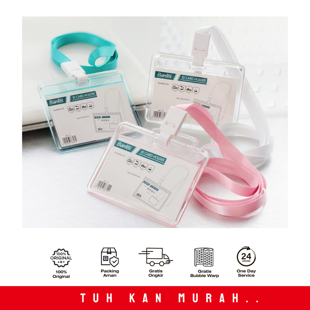 

ID CARD TALI TRANSPARANT LANDSCEP PINK #8867