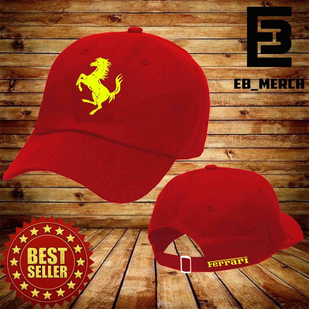 Import Quality Topi BASEBALL  FERARRI   Pria & Wanita   OWLSHOP