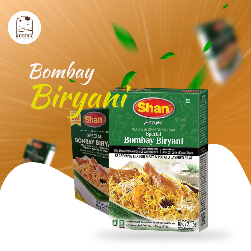 

BUMBU BOMBAY BRIANI SHAN - 60 GR BIRYANI BUMBU PREMIUM