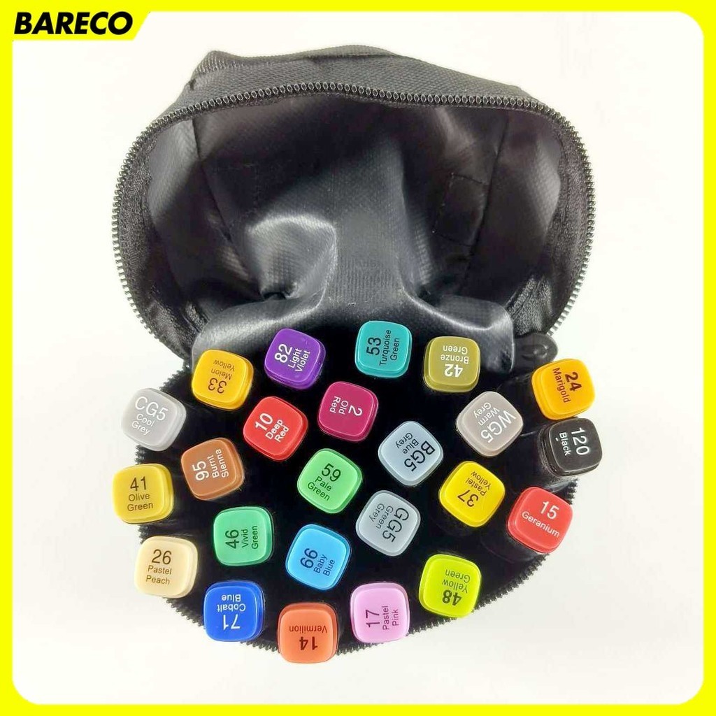 

Toddi Spidol Dual Side Fine Art Marker Brush Double Tip 1.0mm 6.0mm - CY-006