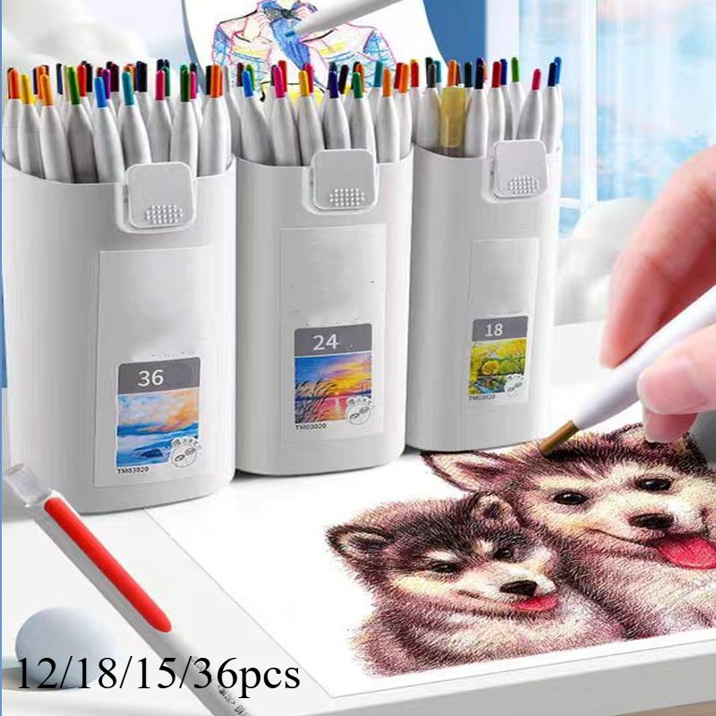 

oil Pensil warna berbahan dasar minyak, tidak perlu diraut, bisa diganti dan dihapus Pencil Color