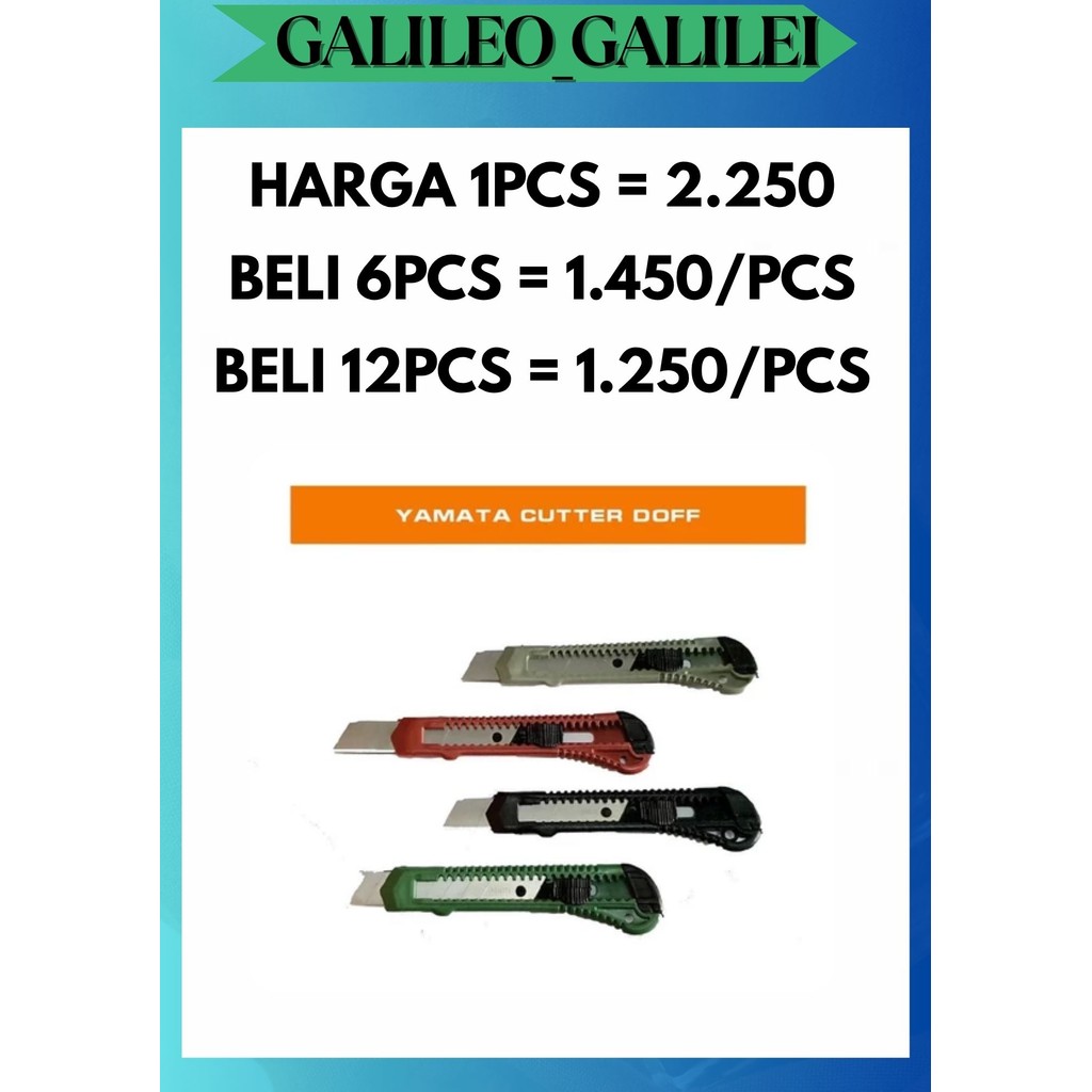 

GW [1 PCS] PISAU CUTTER BESAR L500 KUALITAS PATEN TAJAM TERMURAH MANTAP