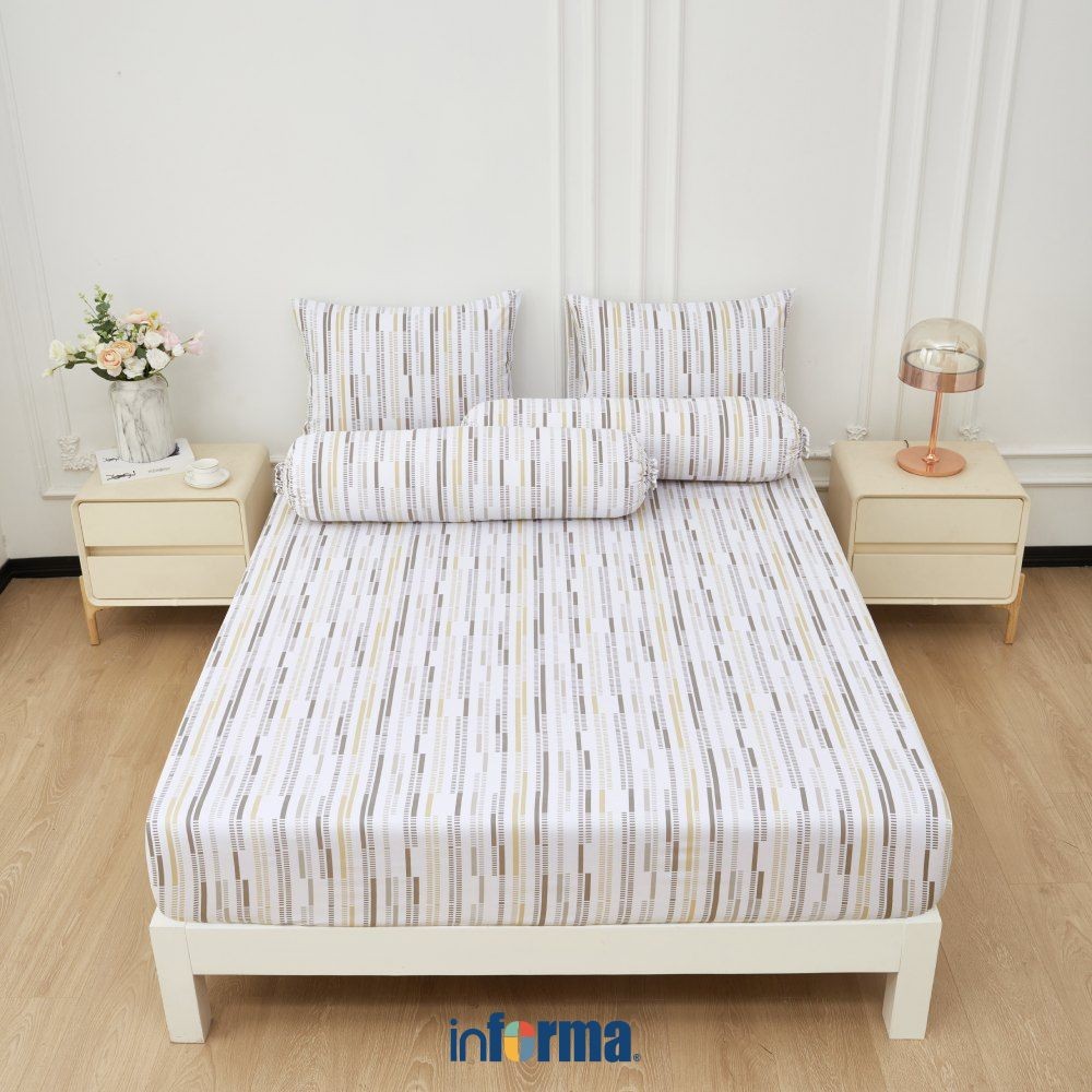 Informa Set Seprai Microfiber Zayn King Queen Single 200X200 180X200 160X200 120X200 Sprei Seprei Sh