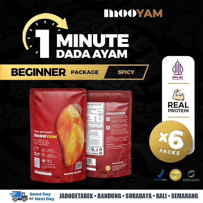 

[TERLARIS] Moon mate - MOOYAM Dada Ayam Spicy 1 Menit Siap Saji - BEGINNER (6PCS)[TERLARIS ]