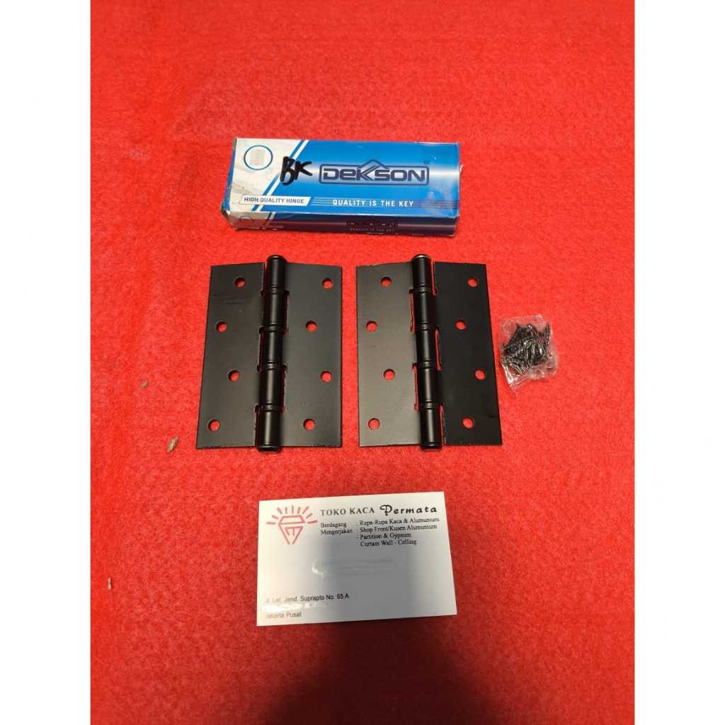DEKSON 4 inch Engsel Pintu Tebal BLACK DEKSON 4"
