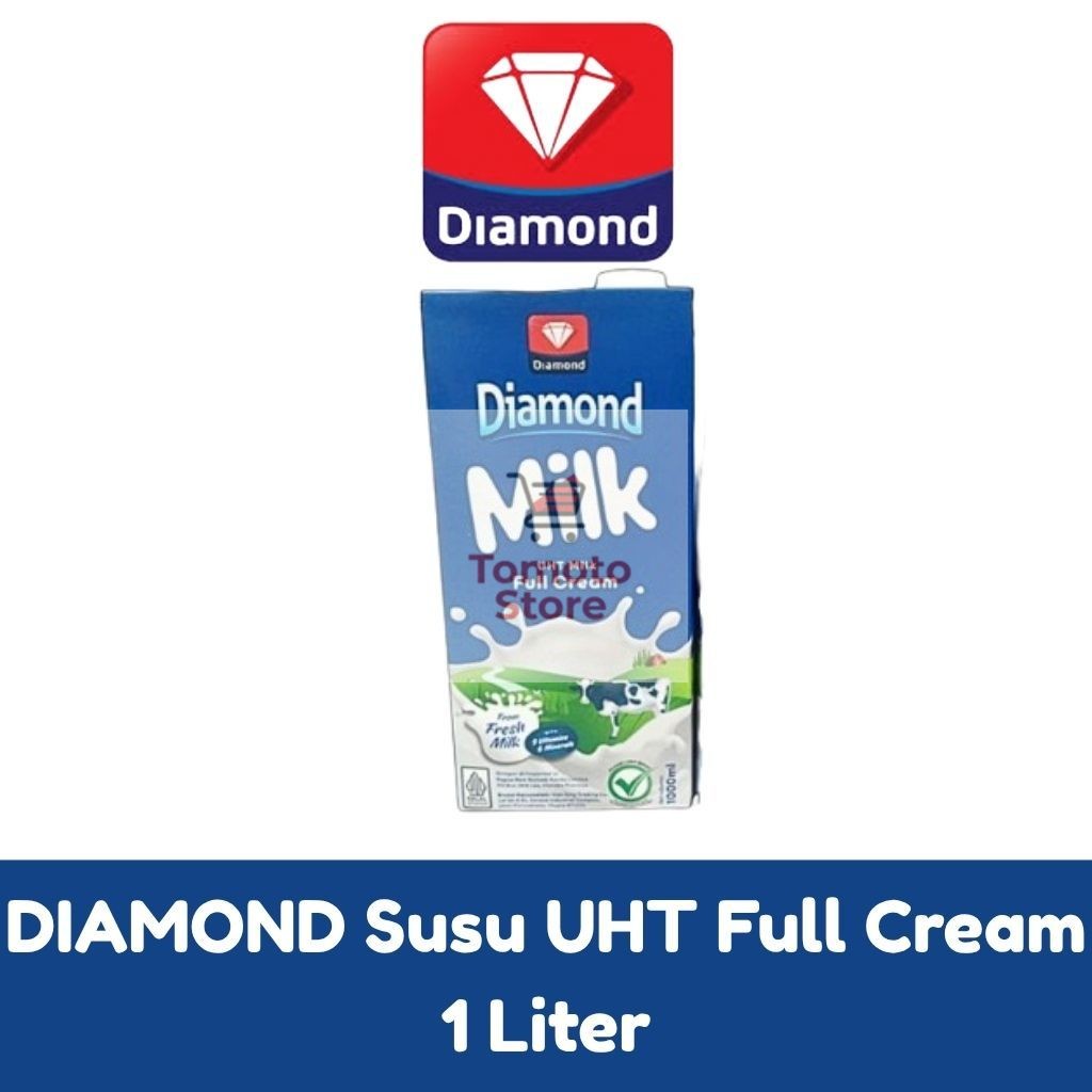 

✨ TOMOTOSTORE ✨ DIAMOND Susu UHT Full Cream 1 Liter / 1L