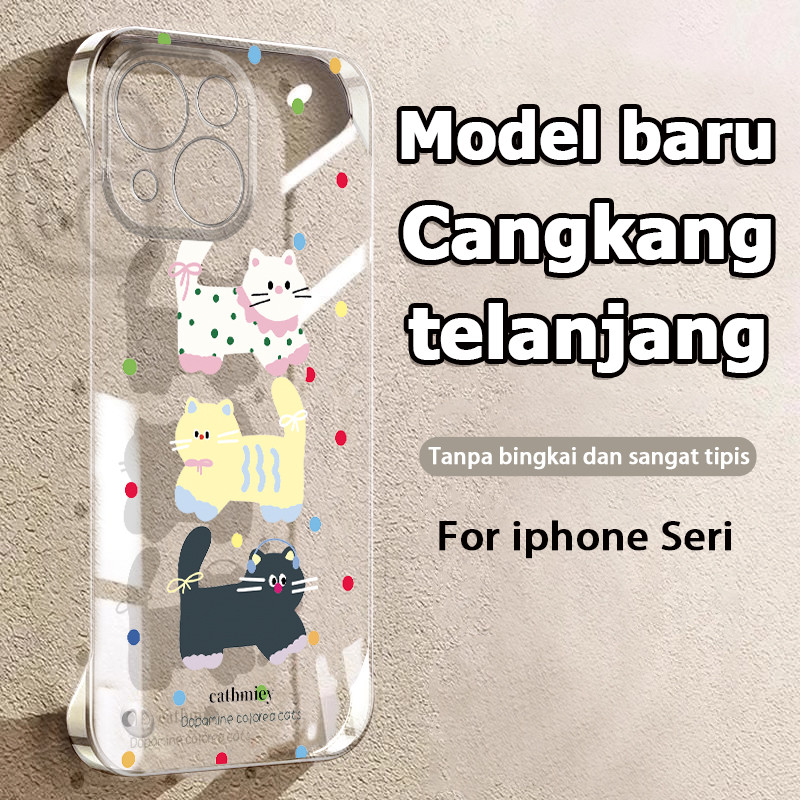 XWWBK047 Case ponsel cocok untUK IPHONE OPPO VIVO REDMI1 S4M5UNG Case Ponsel Transparan Bermotif Tig